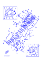 COVER   ENGINE 1 for Yamaha YZF-R 125 RACE BLU 2015
