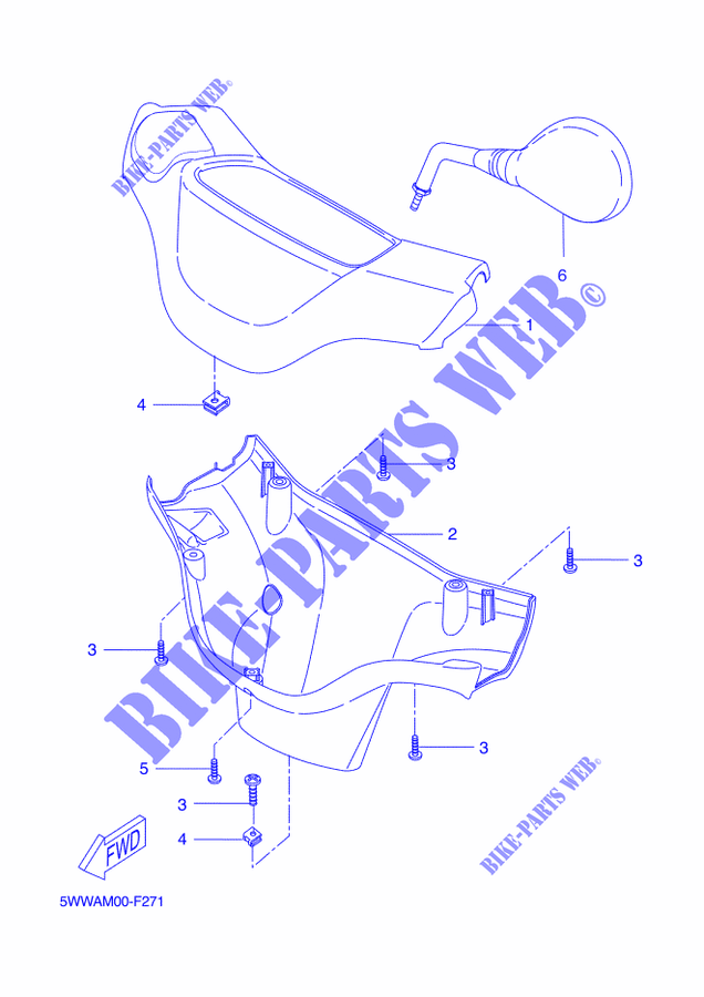 COVER 1 for Yamaha BWS 50 2016