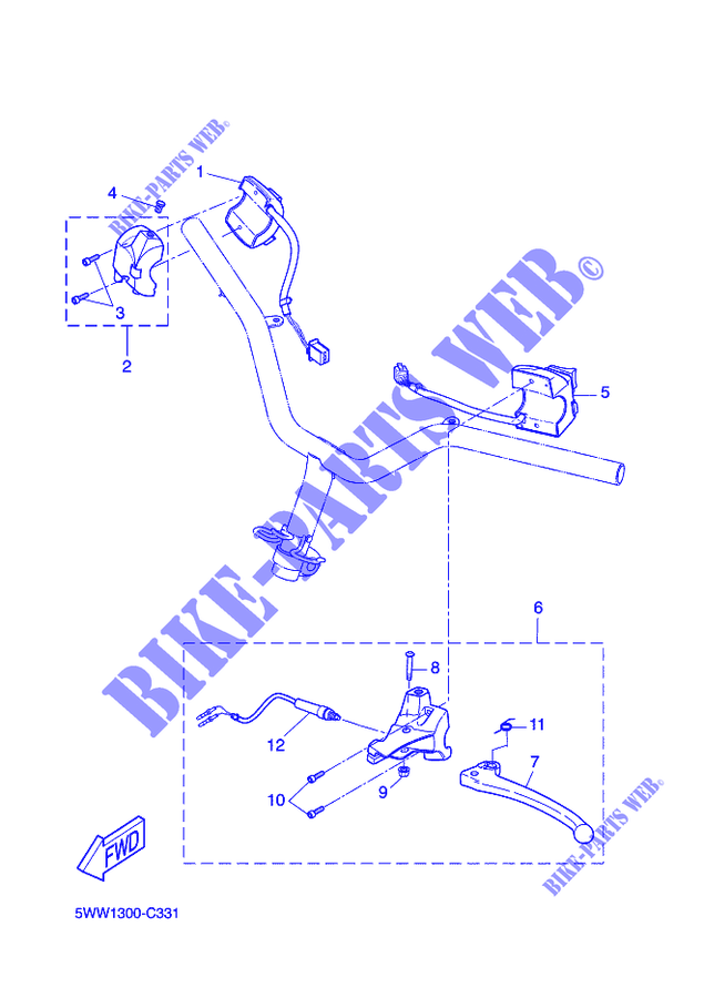 SWITCH / LEVER for Yamaha BWS 50 2016