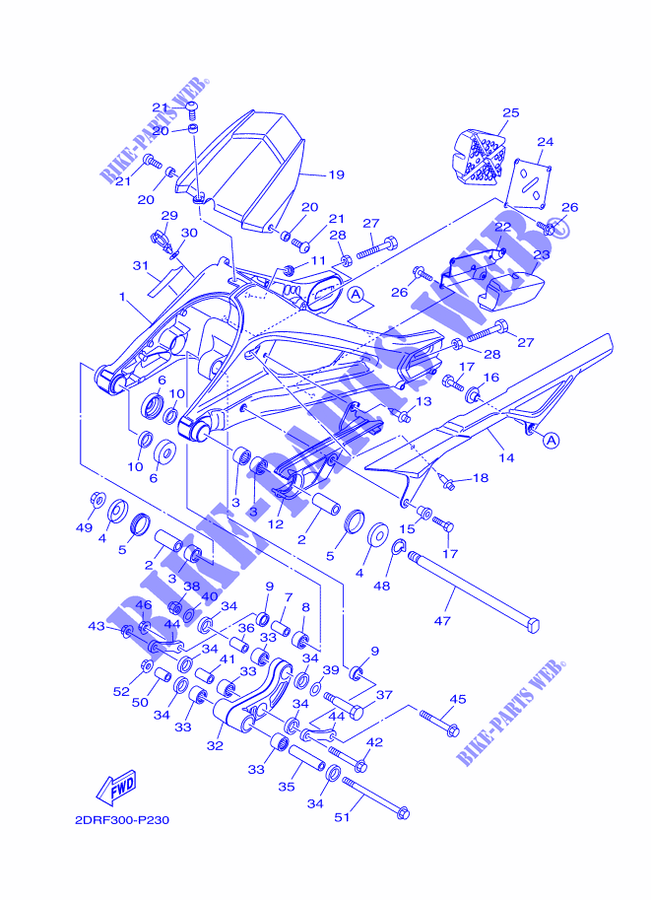 SWINGARM for Yamaha MT09A 2015