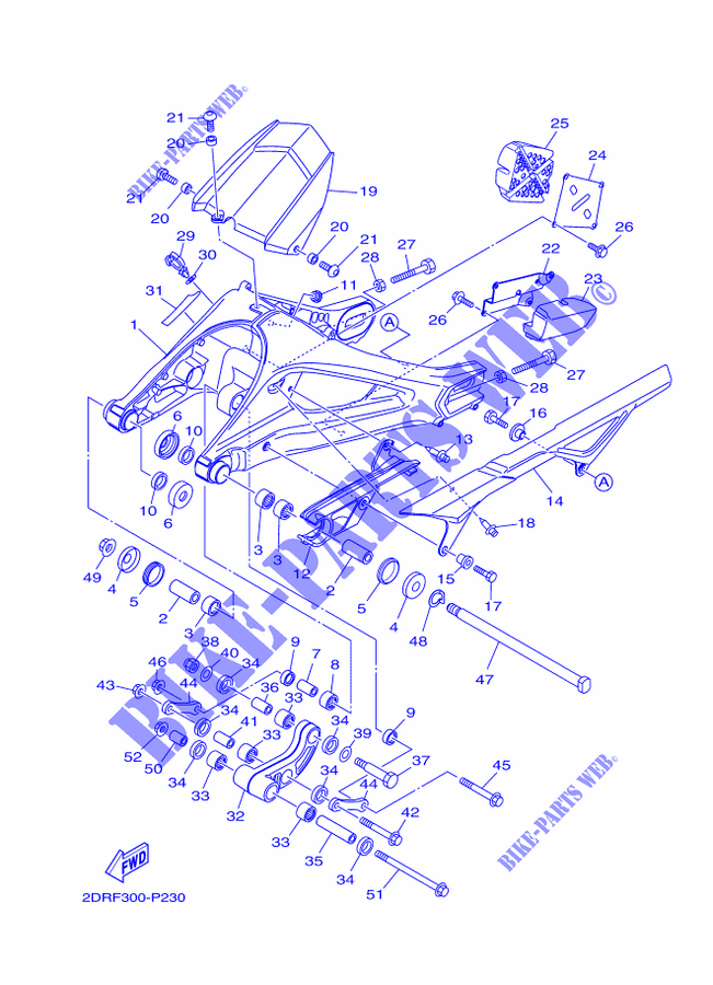 SWINGARM for Yamaha MT-09 TRACER ABS 2015