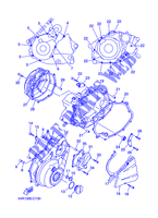 COVER   ENGINE 1 for Yamaha XT660X 2014