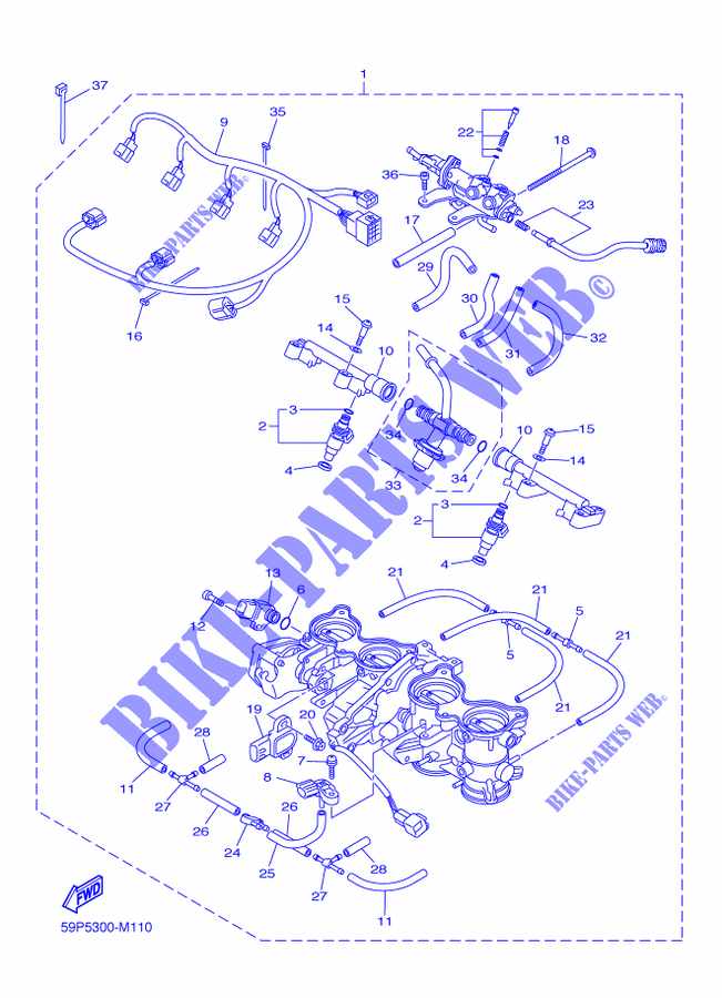 INTAKE 2 for Yamaha FZ8SA 2014