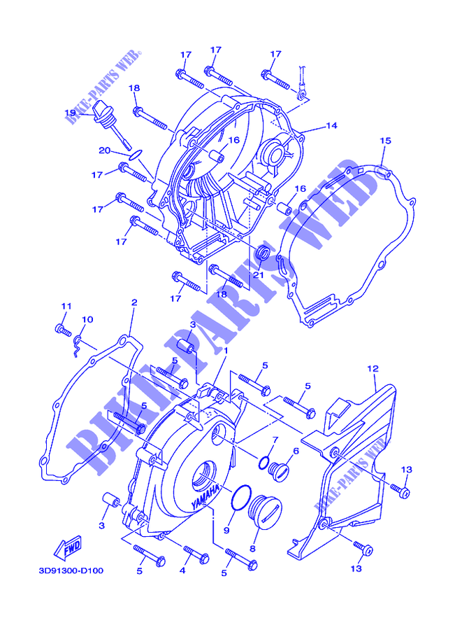COVER   ENGINE 1 for Yamaha YB 125 2015