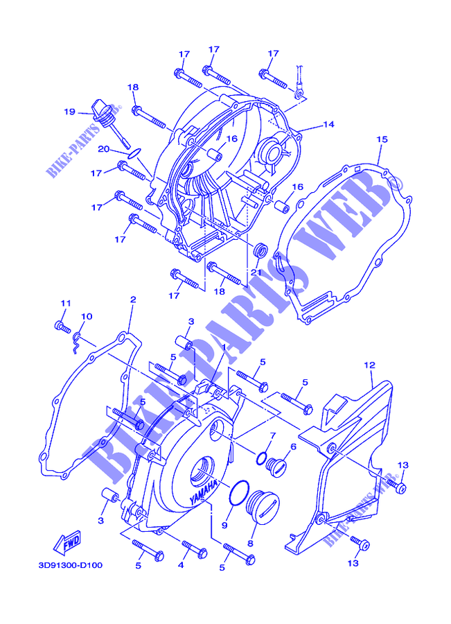 COVER   ENGINE 1 for Yamaha YB 125 2015