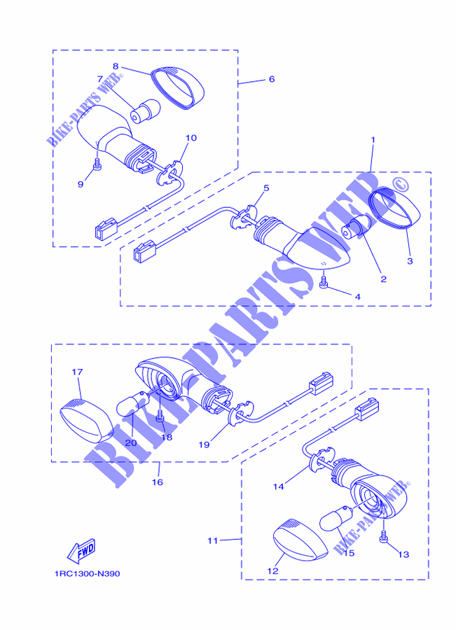 INDICATOR for Yamaha MT-09 ABS 2016