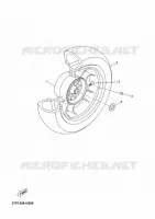REAR WHEEL for Yamaha YP125R 2012