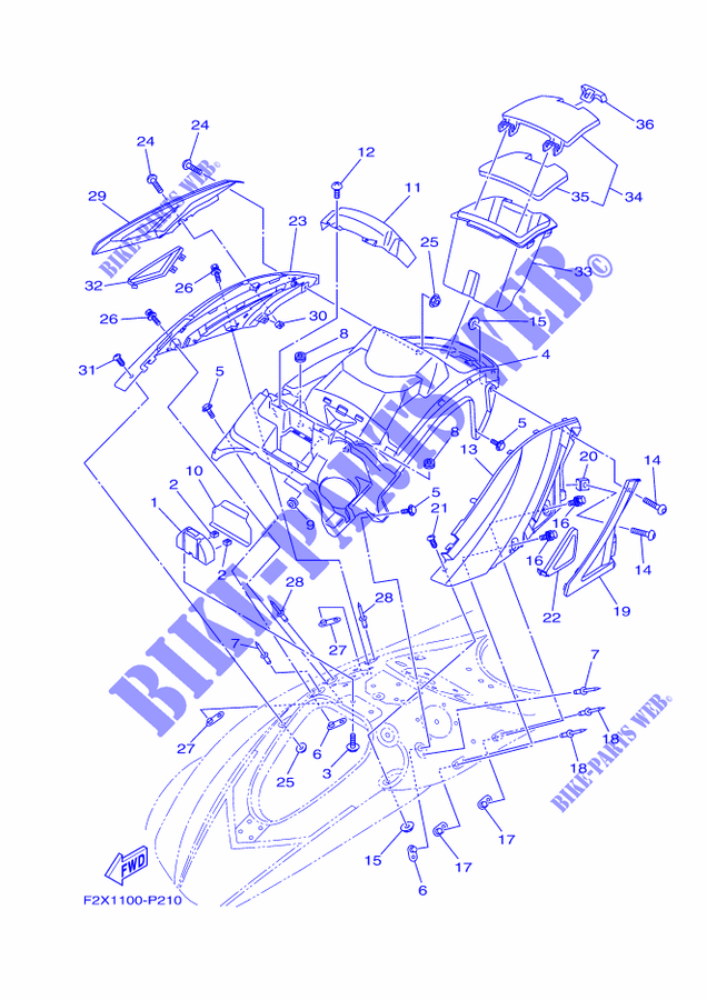 ENGINE HATCH 1 for Yamaha VC1800-R 2016