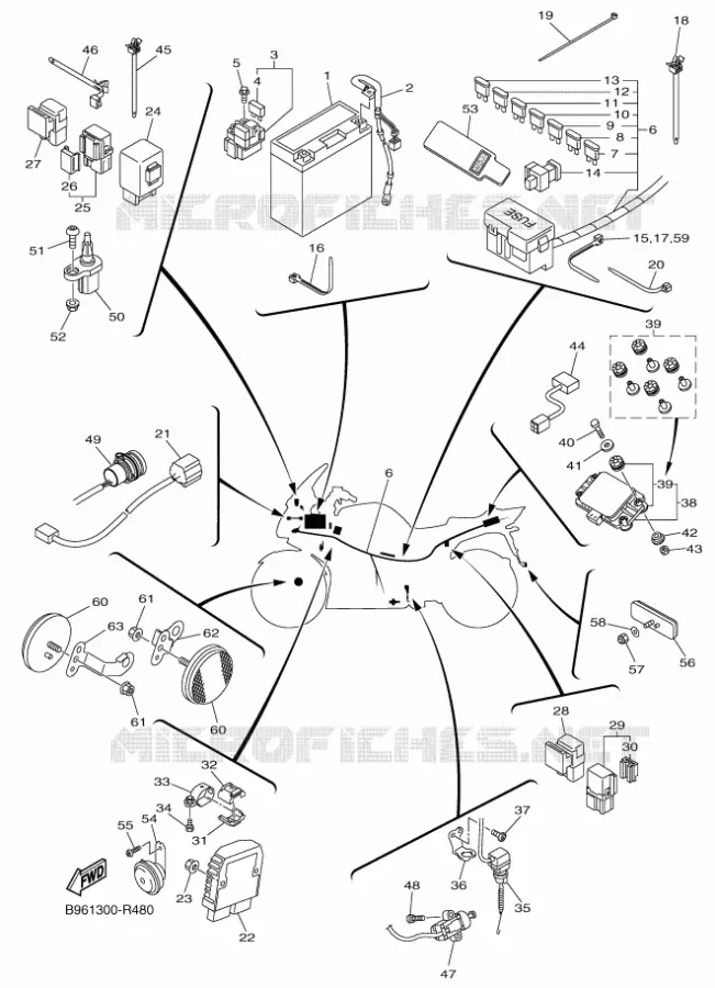 ELECTRICAL 2 Yamaha MOTO 1300 2016 FJR  FJR1300-AE