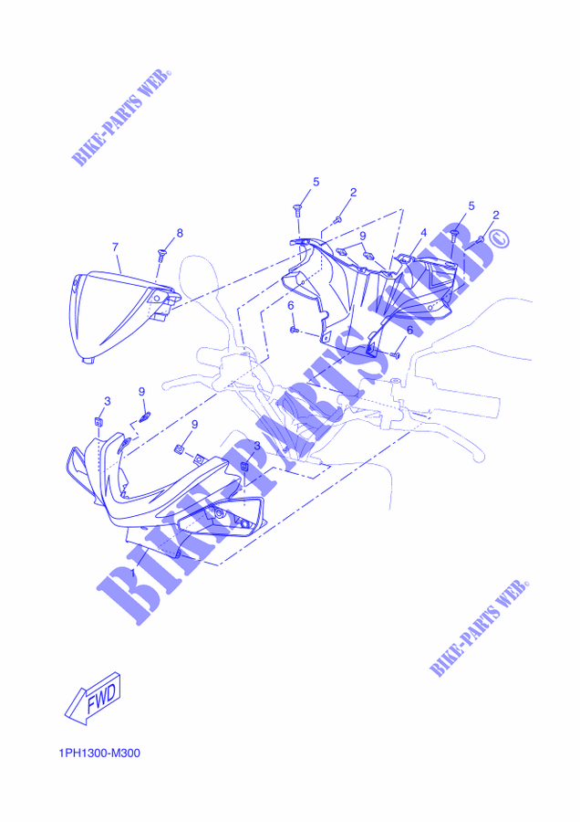 COVER 1 for Yamaha AEROX 50  R 2016