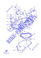 BOTTOM COWLING for Yamaha E60H Enduro, Manual Starter, Tiller Handle, Hydro Trim & Tilt, Pre-Mixing, Shaft 20
