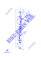 CRANKSHAFT / PISTON for Yamaha 6C Manual Starter, Tiller Handle, Manual Tilt, Pre-Mixing, Shaft 15