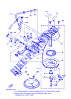 KICK STARTER for Yamaha 6C Manual Starter, Tiller Handle, Manual Tilt, Pre-Mixing, Shaft 15
