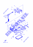 BOTTOM COWLING for Yamaha 6C Manual Starter, Tiller Handle, Manual Tilt, Pre-Mixing, Shaft 20
