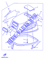 TOP COWLING for Yamaha 6C 2 Stroke, Manual Starter, Tiller Handle, Manual Tilt 1998