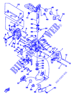 MOUNT 1 for Yamaha 6C 2 Stroke, Manual Starter, Tiller Handle, Manual Tilt 1994