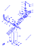 THROTTLE CONTROL for Yamaha 6C 2 Stroke, Manual Starter, Tiller Handle, Manual Tilt 1994