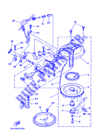 KICK STARTER for Yamaha 6C 2 Stroke, Manual Starter, Tiller Handle, Manual Tilt 1989