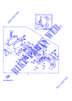 REMOTE CONTROL ASSEMBLY 1 for Yamaha 6C 2 Stroke, Manual Starter, Tiller Handle, Manual Tilt 1989