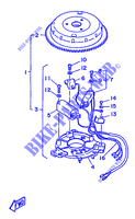 MAGNETO for Yamaha 6D 2 Stroke, Manual Starter, Tiller Handle, Manual Tilt 1986