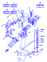 REPAIR KIT  for Yamaha 8C 2 Stroke, Manual Starter, Tiller Handle, Manual Tilt 1990