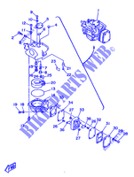 CARBURETOR for Yamaha 8C 2 Stroke, Manual Starter, Tiller Handle, Manual Tilt 1987
