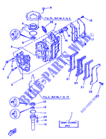 CYLINDER / CRANKCASE for Yamaha 8C 2 Stroke, Manual Starter, Tiller Handle, Manual Tilt 1987