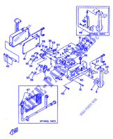 REMOTE CONTROL ASSEMBLY for Yamaha 8C 2 Stroke, Manual Starter, Tiller Handle, Manual Tilt 1987