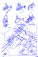 REMOTE CONTROL for Yamaha 8C 2 Stroke, Manual Starter, Tiller Handle, Manual Tilt 1987