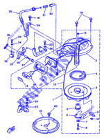STARTER MOTOR for Yamaha 8C 2 Stroke, Manual Starter, Tiller Handle, Manual Tilt 1987