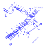 STEERING for Yamaha 8C 2 Stroke, Manual Starter, Tiller Handle, Manual Tilt 1987