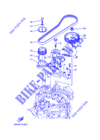FUEL PUMP DRIVE GEAR for Yamaha LZ150P Left Hand, Electric Start, Remote Control, Power Trim & Tilt, Oil injection, Shaft 25