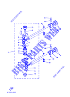 CRANKSHAFT / PISTON for Yamaha E8D Enduro, Manual Starter, Tiller Handle, Manual Tilt, Pre-Mixing, Shaft 20