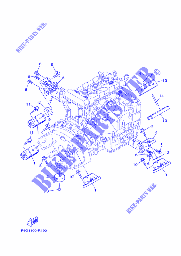 ENGINE MOUNT for Yamaha VX CRUISER 2018