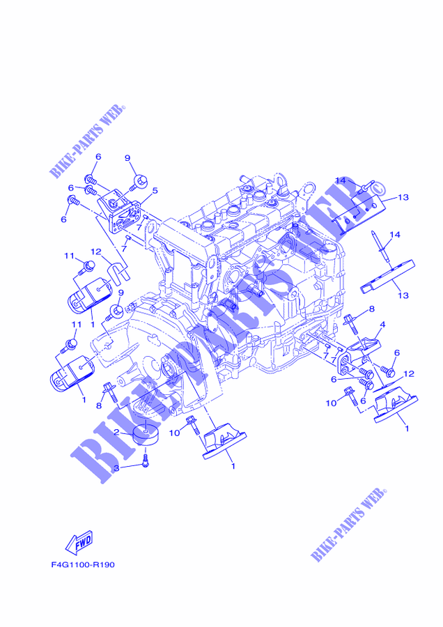 ENGINE MOUNT for Yamaha VX CRUISER 2018