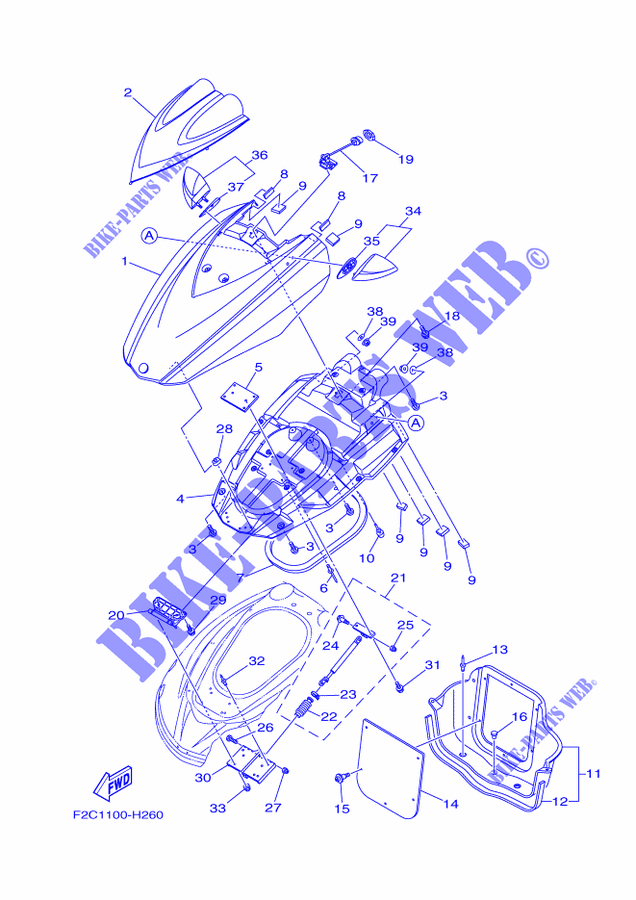 ENGINE HATCH 2 for Yamaha GX1800A-R 2016