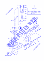 PROPELLER HOUSING AND TRANSMISSION 1 for Yamaha F15C Manual Starter, Tiller Handle, Manual Tilt, Shaft 20