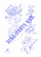 CASING for Yamaha F15C Electric Starter, Tiller Handle, Manual Tilt, Shaft 20