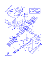 STEERING for Yamaha F15C Electricl Starter, Tiller Handle, Manual Tilt, Shaft 20