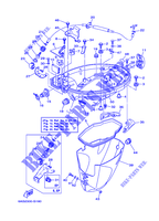BOTTOM COVER for Yamaha F15C Manual Starter, Tiller Handle, Manual Tilt, Shaft 15