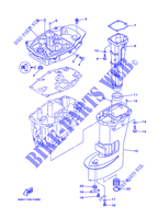 CASING for Yamaha F15C Manual Starter, Tiller Handle, Manual Tilt, Shaft 15