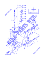 PROPELLER HOUSING AND TRANSMISSION 1 for Yamaha F15C Manual Starter, Tiller Handle, Manual Tilt, Shaft 15