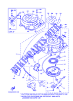 STARTER MOTOR for Yamaha F15C Manual Starter, Tiller Handle, Manual Tilt, Shaft 15