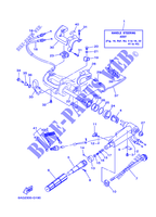 STEERING for Yamaha F15C Manual Starter, Tiller Handle, Manual Tilt, Shaft 15