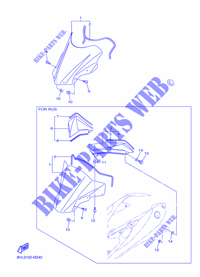 WINDSCREEN for Yamaha FX NYTRO X-TX 1.75 2014