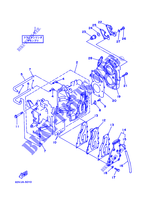CYLINDER / CRANKCASE for Yamaha 15F 2 Stroke, Manual Starter, Tiller Handle, Manual Tilt 1996