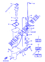 REPAIR KIT 2 for Yamaha 15F 2 Stroke, Manual Starter, Tiller Handle, Manual Tilt 1996