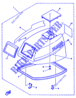 FAIRING UPPER for Yamaha F8B 4 Stroke, Manual Start 1989