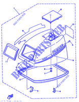 FAIRING UPPER for Yamaha F8B 4 Stroke, Manual Start 1986