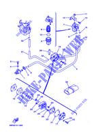 FUEL TANK for Yamaha 25B Manual Starter, Tiller Handle, Manual Tilt, Pre-Mixing, Shaft 15